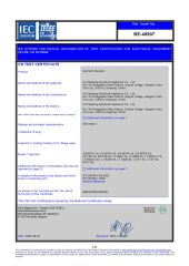 CB Safty Certificate certificate from Ningbo Brite Import and Export Co., Ltd.