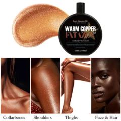 Shimmer Body Oil Organic Shimmering Oil Use Body Gender Female Sample Availabe Feature Tanning Trademark FATAZEN Specification - Image 3