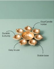 100 ML Golden Diwali Urli Color Golden Product Type Solid plain 7" Capacity 100 ML Country of Origin Made in India Code No 113 - Image 4