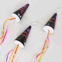Colorful Streamer Pull Pop Confetti Poppers Hand Throwing for Celebrations Wedding Party - Image 6