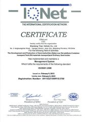 CERTIFICATE IQNET and CQC certificate from Shandong Titan Vehicle Co., Ltd.