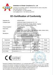 CE certificate from Roman Technology Co., Ltd