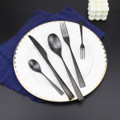 304 Stainless Steel Spoon Fork Knife Hammer Point Cutlery Set/Tableware/Dinnerware - Image 5