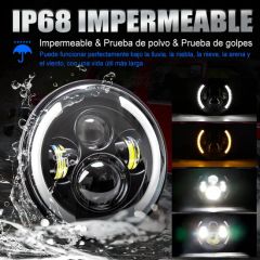 RGB Turn Signals for Wrangler with Yellow and White Two-Color Aperture Skull LED Headlights - Image 3