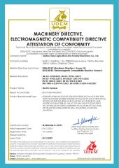 CE certificate from TAIZHOU TIANYI AGRICULTURE & FORESTRY MACHINERY CO., LTD.