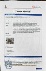 Field certification report certificate of Shandong Guangming Machinery Equipment Co., Ltd. – certificate photo, supplier certificates section