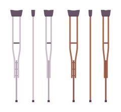 17 Brother Medical Standard Package Aluminum Crutches Walking Stick with ISO - Image 2