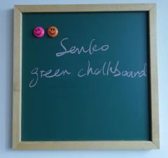 Kids Using Green Magnetic Chalkboard with Magnets and Chalks Origin China Trademark Senko HS Code 96100000 Model NO. - Image 4