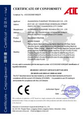 CERTIFICATE of CONFORMITY certificate from Guangzhou Funspace Technology Co., Ltd.