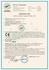 CE2 certificate from Nantong Cheli Tools Co., Ltd.
