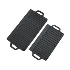 Factory Manufacture High Quality Rectangle Cast Iron BBQ Grill Griddle - Image 4