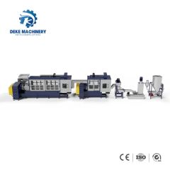 HDPE Flakes Plastic Recycling Machine for Two Stage Single Screw Water Ring Die Face Plastic Granulator Pelletizing Line - Image 3