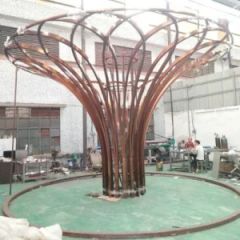 Customized Metal Crafts Stainless Steel Brushed Artwork Color Gold Size Custom Origin China Style Creative HS Code - Image 1