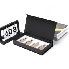 Unique Black Rectangular Cardboard Packaging Lid and Base Gift Candle Boxes - Image 4
