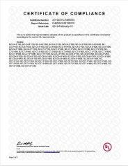 UL certificate-2 certificate of Yueqing Xinxing Cable Accessories Co., Ltd. – certificate photo, supplier certificates section