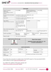 SEDEX certificate from Shandong Angel Home Textile Co., Ltd.