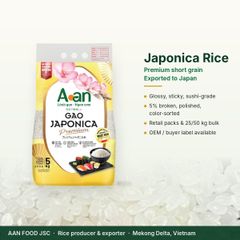 Vietnam Japonica Rice 5% Broken - Short Grain Sushi Rice for Export – product photo 2, product detail gallery