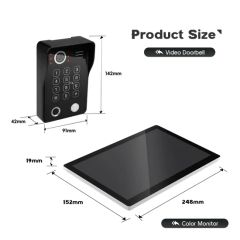 Tuya APP Remote Video Door Phone Intercom Metal Case Doorbell with Fingerprint - Image 4