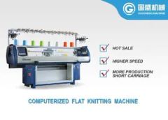 Blue Computerized Flat Knitting Machine for High-Efficiency Raschel Blanket Manufacturing - Image 1