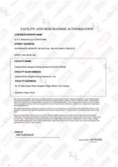 Disney FAMA certificate from Shanghai Jspeed Industry Co., Ltd.