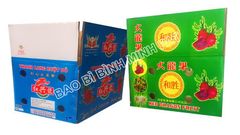 Packaging Corrugated Carton Box for Fresh Dragon Fruit Printed and Wax-dipped Custom - Image 1