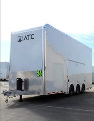Enclosed Trailers / Enclosed ATC Car Trailer 2026 26ft. Aluminum Stacker ROM 800 w/Tiltable 14ft. Lift 5949 - Image 1
