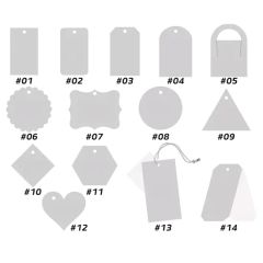 Different Sizes Custom Recyclable Kraft Paper Garment Hang Tags - Image 2
