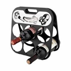 Zinc Alloy Six Bottle Wine Rack - Image 2