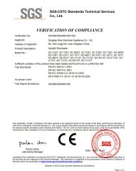 CE certificate of Qingdao Mox Electrical Appliance Co., Ltd – certificate photo, supplier certificates section