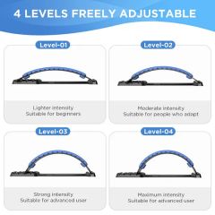 Premium Pilates Accessories 3-Setting Adjustable Back and Neck Stretcher for Pain Relief - Image 3