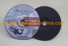 180mm Cutting Wheel 24# A24 Al2O3 Black 3mm 22.23mm 80m/S Resin T42 - Image 2