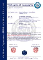 Windows and doors certificate of Shanghai Super-Above Industry Holdings Co., Ltd. – certificate photo, supplier certificates section