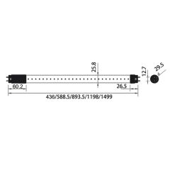 Commercial Industrial Light with CRI 90 T8 LED Tube Origin China Power 6 W-24 W Model NO. T8-L Light Body Material - Image 6