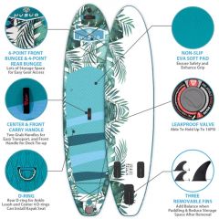 Durable Inflatable Paddle Board Set for Surfing and Yoga - Image 3