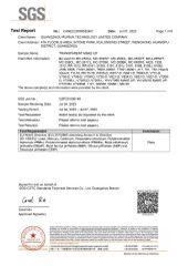 SGS RoHS Report for Transparent Solvent certificate from Zhongshan Hongli Handware Store (Individul Business Owner)