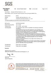 SGS certificate from Shanghai UMI New Material Co., Ltd.