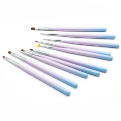 Multifunction Purple Color Nail Brush Set MOQ 10PCS OEM Welcomed Trademark GUYO Material Nylon Size Customized Sample - Image 6