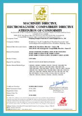 CE Certificate - CNC Lathe certificate from Zhejiang Jiongtai Numerical Control Equipment Co., Ltd.