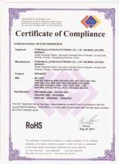 RoHS certificate certificate of ZhongShan Camino Lighting Co., Ltd. – certificate photo, supplier certificates section
