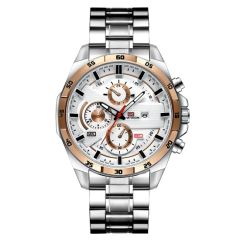 4 Color Steel Belt Multi-Function Chronograph Gift Watch Luxury Sports Style - Image 2