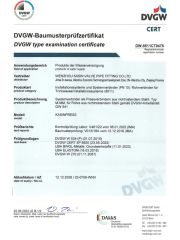 DVGW M 15-54mm certificate from Wenzhou Kasin Valve Pipe Fitting Co., Ltd.