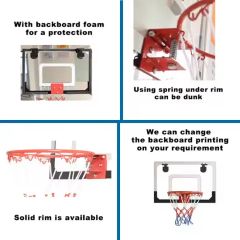 Hanging Transparent Mini Basketball Net Hoop Game Set - Image 2