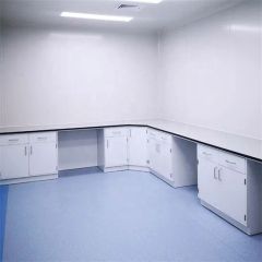 Standard Chemical Resistant Steel Lab Furniture Lab Bench with Mounted Top Cabinets - Image 2