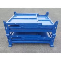 European Zinc-Plated Rectangular Metal Storage Container for Transport - Image 4