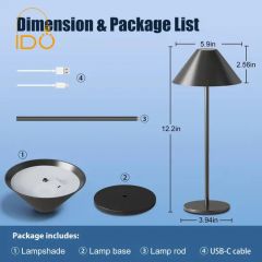 Indoor Outdoor Portable Atmosphere Book Light Dimmable LED Table Lamps - Image 5