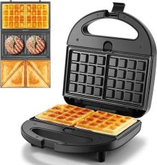 Grilled Cheese Machine, LED Indicator Lights, 750 W, Non-Stick Plates, Sandwich Maker - Image 5