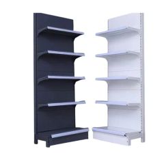 Metal Storage Rack Heavy-Duty Supermarket Stand Adjustable Display Shelf for Cargo Storage - Image 3