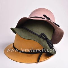 Wholesale Fedora Hats Women Custom Wool Felt Hat in Different Color - Image 4