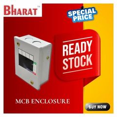 Single Door Mcb Enclosure Box Color Grey Product Brand Bharat Door Type Single Door Connection Type 2 Way Type of Requirement - Bharat Electric Corporation
