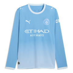 Manchester City Home Jersey 2026/27 Long Sleeve With Player Printing - Image 1